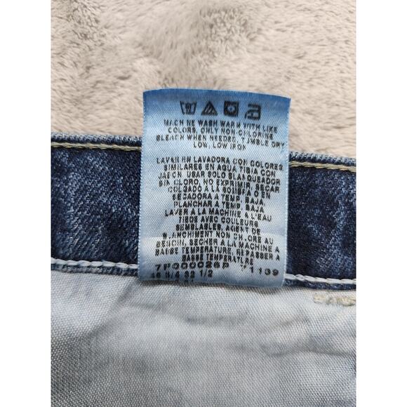 Vintage Riders Eased Fit High Rise Straight Leg Jean Size 22W Blue Stretch Denim - Picture 8 of 13